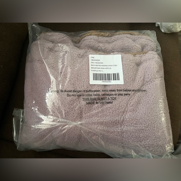 NWT FREE PEOPLE MOVEMENT Mountain High Logo Half Zip Fleece | Mauve/Twig $198 - Picture 7 of 9